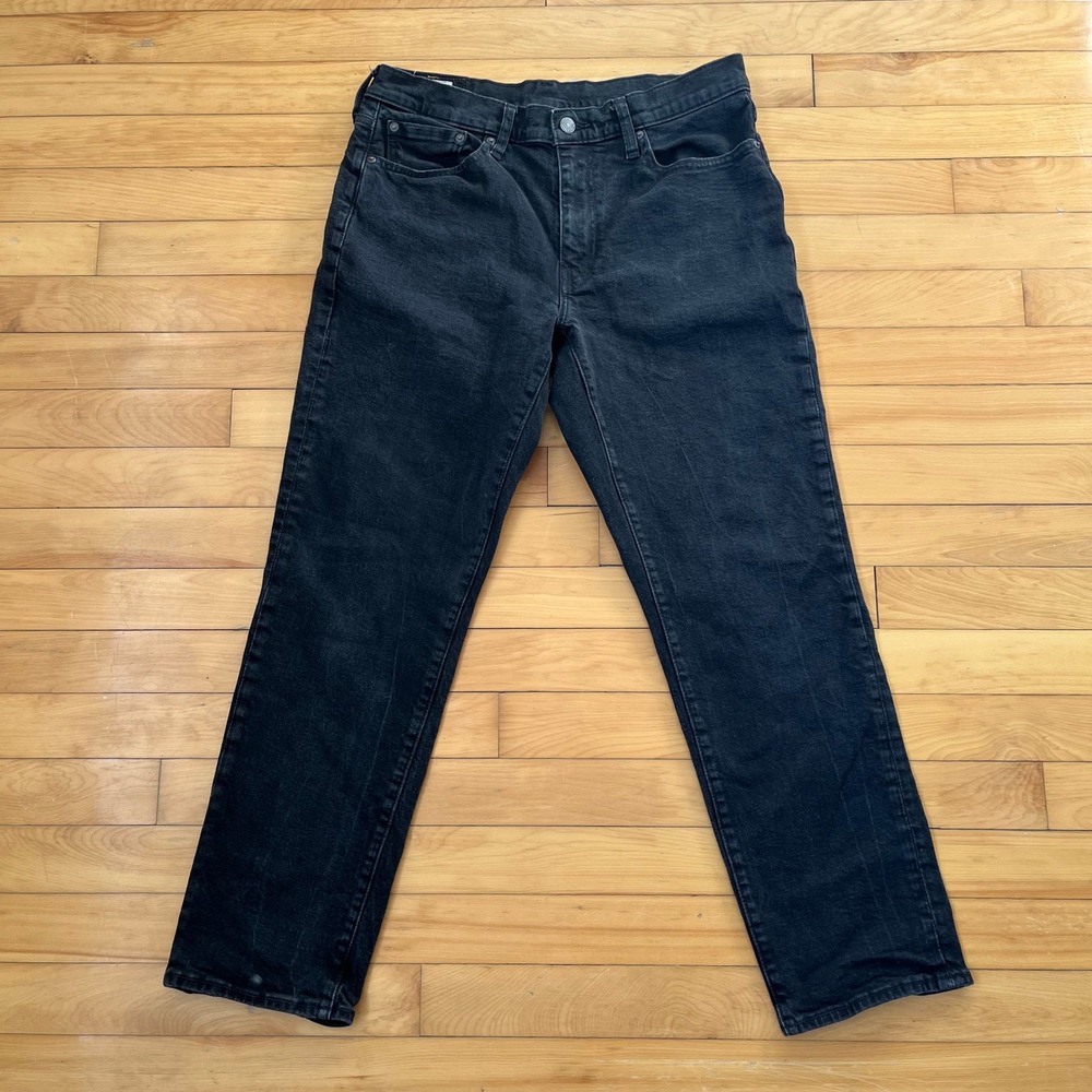 Levis 541 Athletic Taper Jeans Mens 32x30 Washed Black Denim Pants 18181-0229